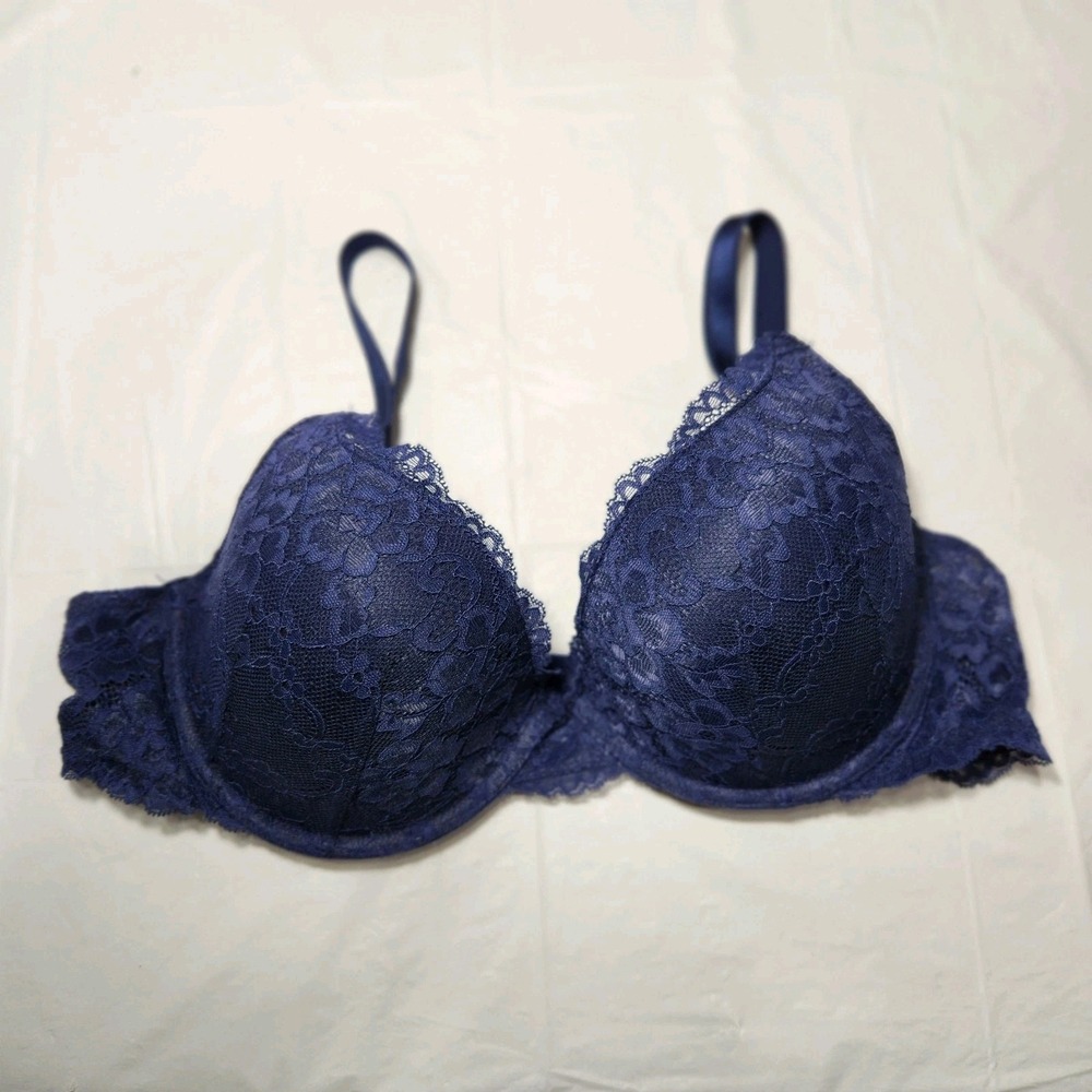 Fashion Nova Womens Lace Bra‎ Size 40D Blue